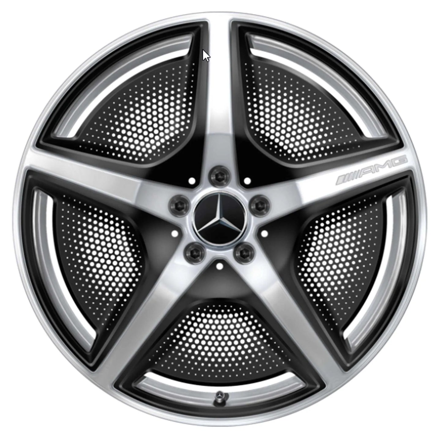 Original Mercedes-Benz AMG Alufelge 9,5J x 21 ET 30,1 EQS X296 SUV A2964000000