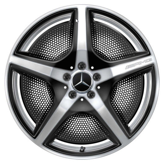 Original Mercedes-Benz AMG Alufelge 9,5J x 21 ET 30,1 EQS X296 SUV A2964000000