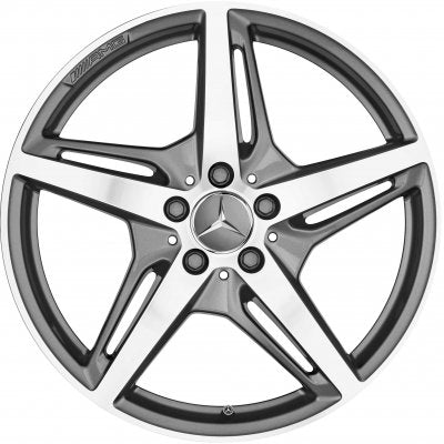 Original Mercedes-Benz AMG alloy wheel 9J x 19 ET 62 AMG GT C190 front axle A19040101007X21 